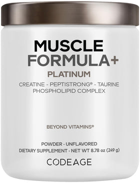 Codeage Muscle Formula+ créatine 3000 mg flacon de 322g vue de face