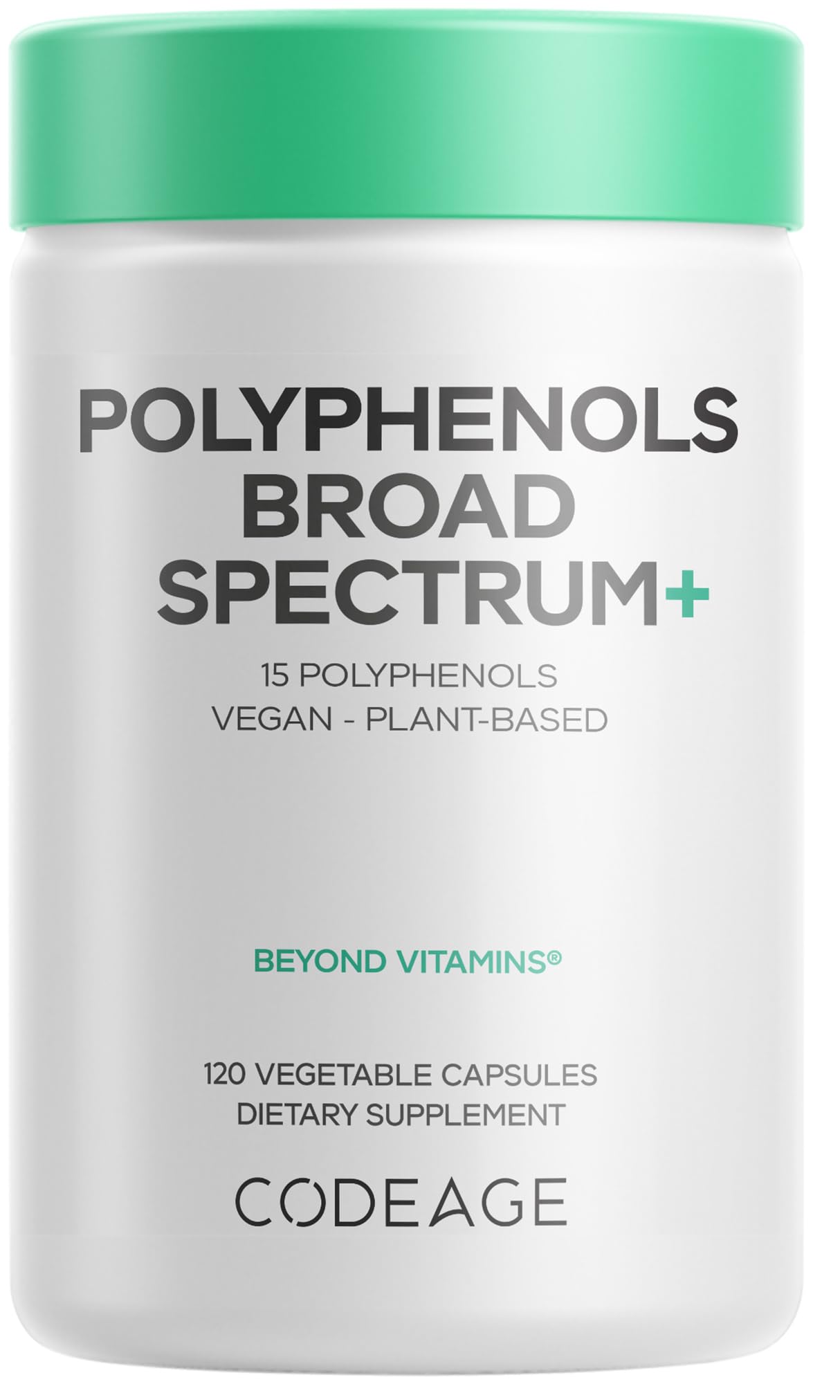 Codeage Polyphenols 120 capsules vue de face