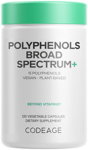 Codeage Polyphenols 120 capsules vue de face
