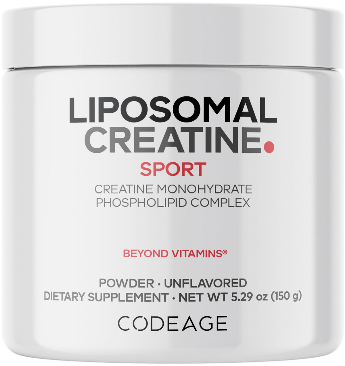 Codeage Poudre de Créatine Monohydrate Liposomale 5000 mg vue avant