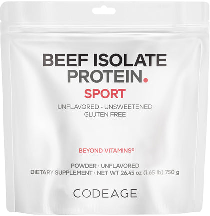 Codeage Poudre de Protéine Isolée de Boeuf 789g vue de face