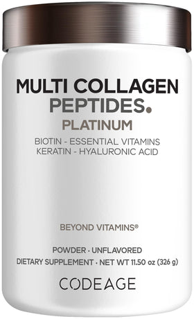 Codeage Poudre Multi Collagène Platinum 440g vue de face