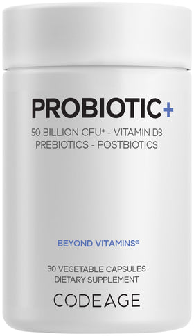 Codeage Probiotic+ 50 Milliards CFU 30 Capsules vue de face