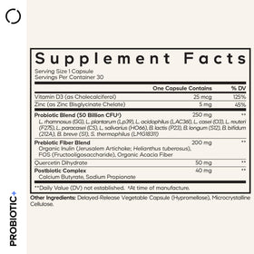 Codeage Probiotic+ flacon avec capsules