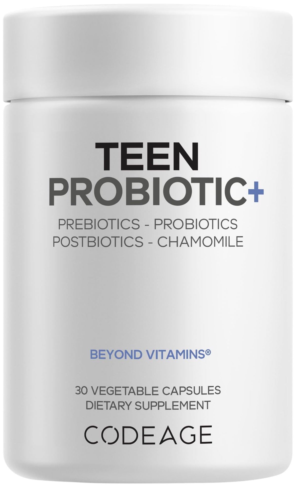 Codeage Probiotique Adolescent 30 Capsules, vue de face
