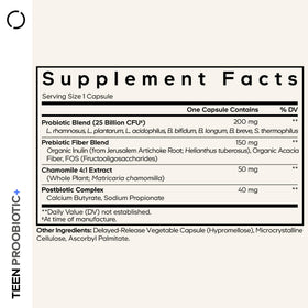 Codeage Probiotique Adolescent, capsules sur une table