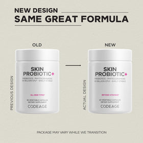 Codeage Probiotiques de Peau 60 capsules côté