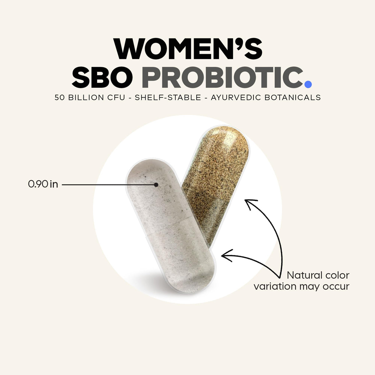 Codeage Probiotiques Femmes capsules ouvertes