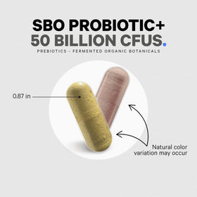 Codeage Probiotiques SBO 50 Milliards CFU sur fond blanc