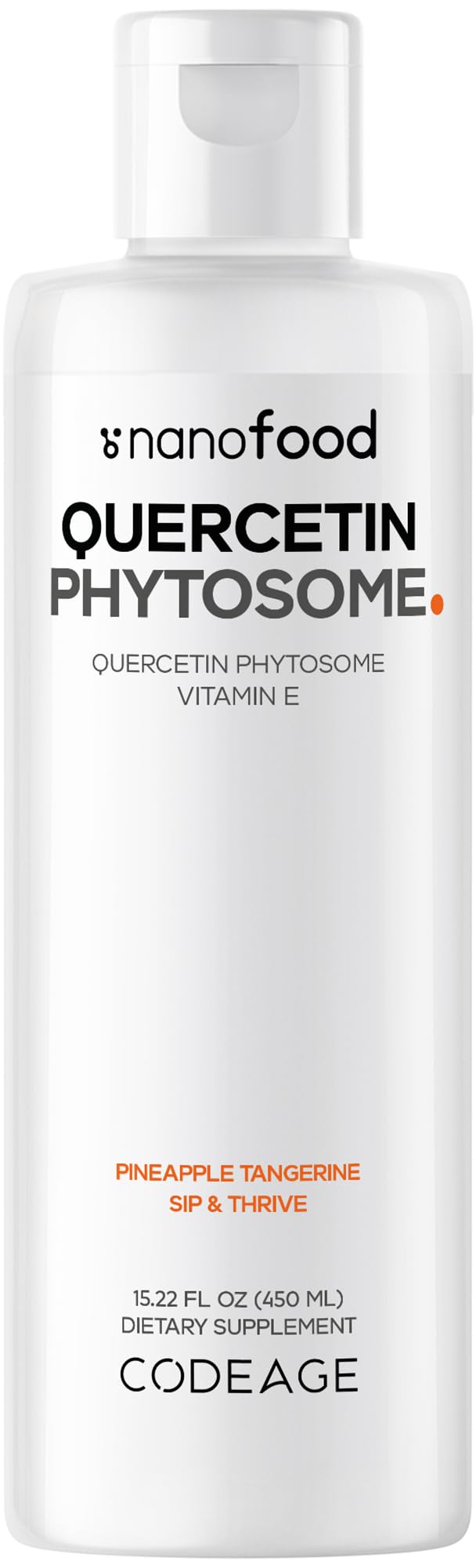 Codeage Quercétine Liquide 1000 mg Phytosome 15 fl oz vue avant