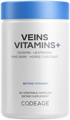 Codeage Veins Vitamins+ 120 capsules avant du flacon