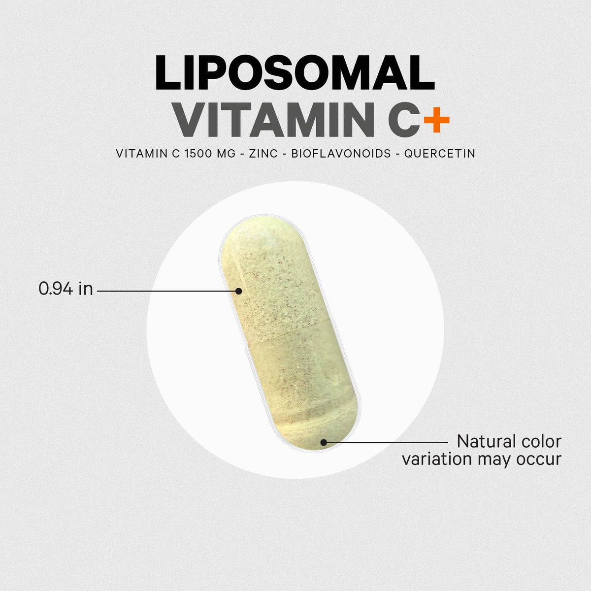 Codeage vitamine C liposomale 1500 mg capsules dans une cuillère