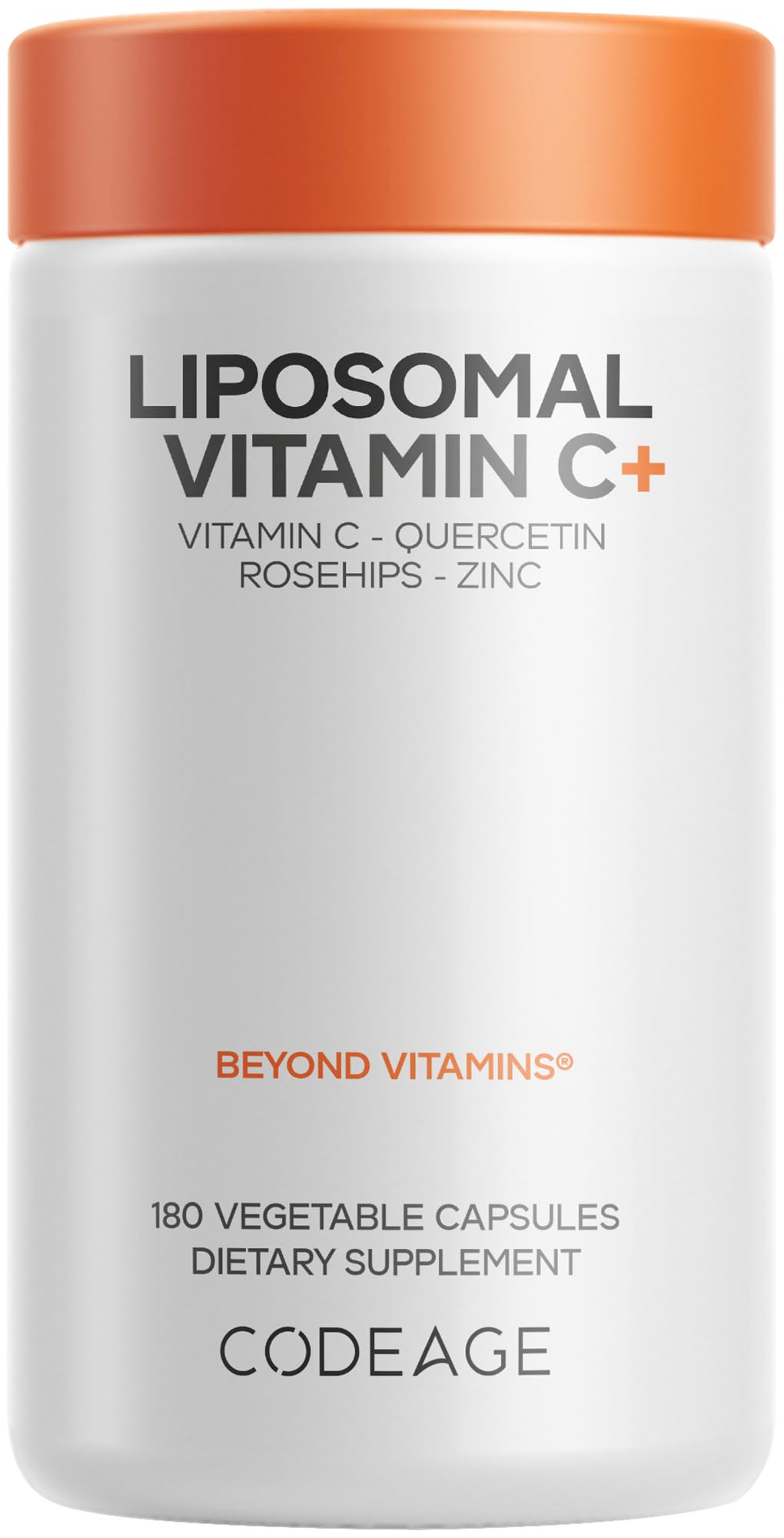 Codeage Vitamine C Liposomale 1500mg 180 Capsules devant