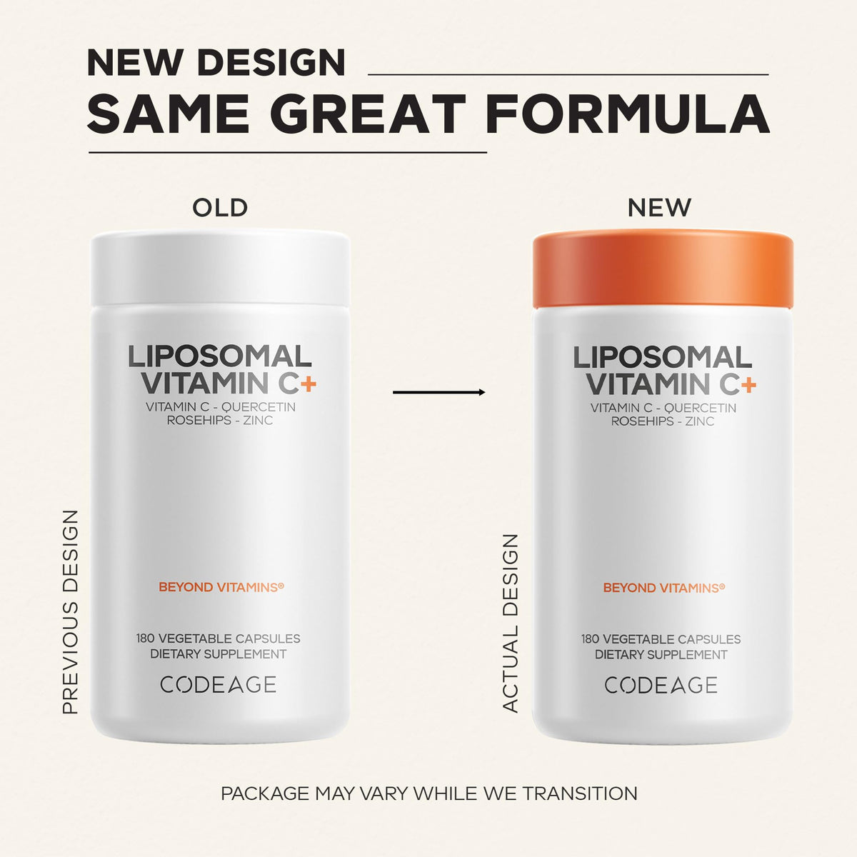 Codeage Vitamine C Liposomale 1500mg détails des ingrédients
