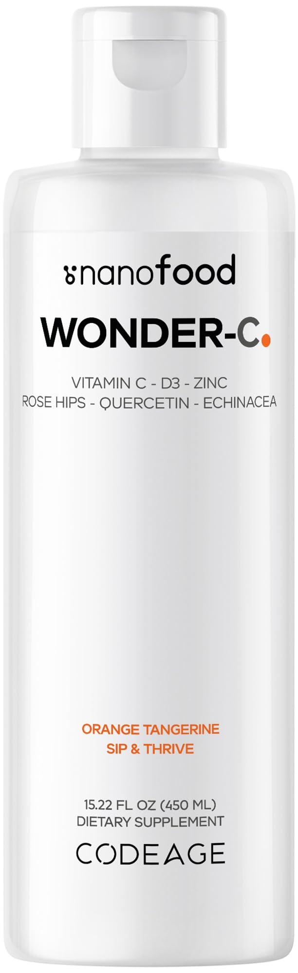 Codeage Vitamine C Liposomale Liquide 1000mg flacon avant vue