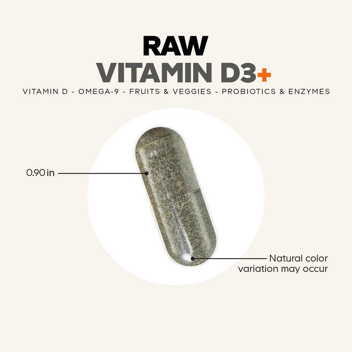 Codeage Vitamine D3+ 5000 IU 60 capsules sur une table