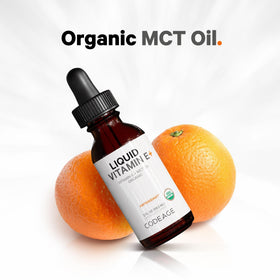 Codeage Vitamine E Liquide Bio avec fruits oranges