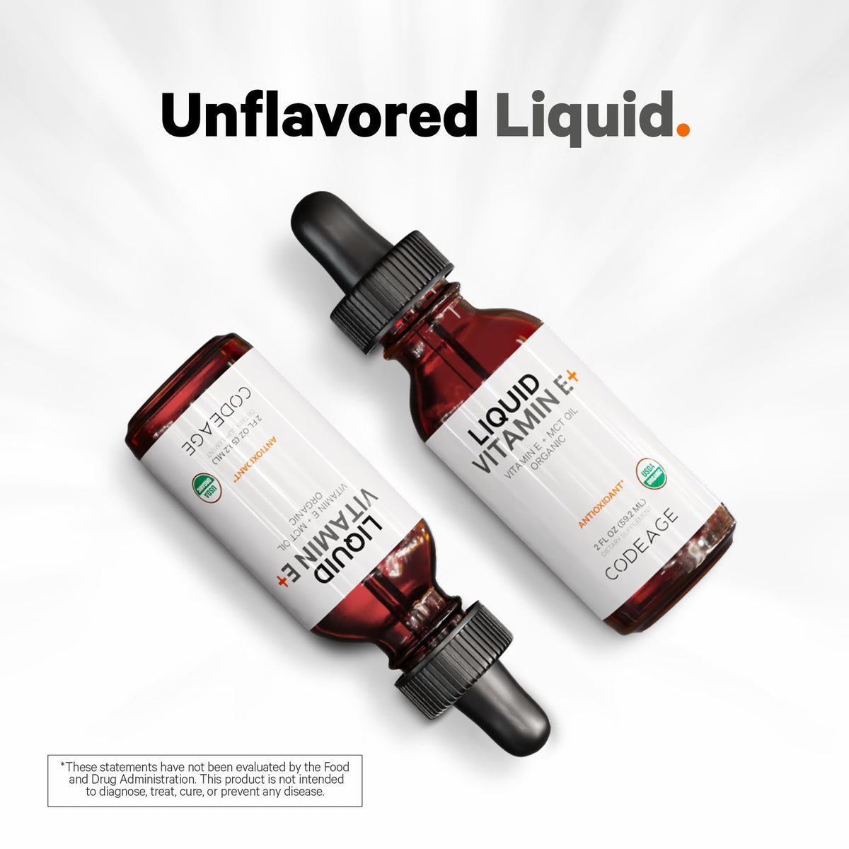 Codeage Vitamine E Liquide Bio en milieu naturel