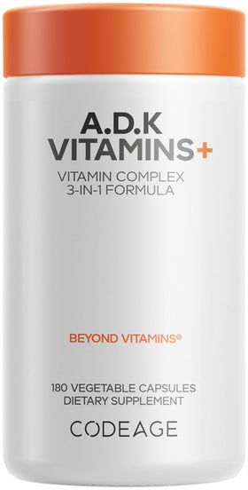 Codeage Vitamines ADK 180 capsules vue de face