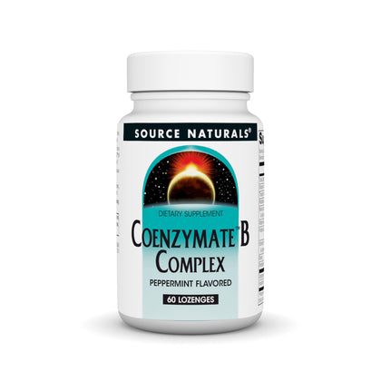 Coenzymate B Complex Source Naturals 60 comprimés à dissoudre, vue de face