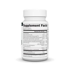 Coenzymate B Complex Source Naturals, emballage et informations nutritionnelles