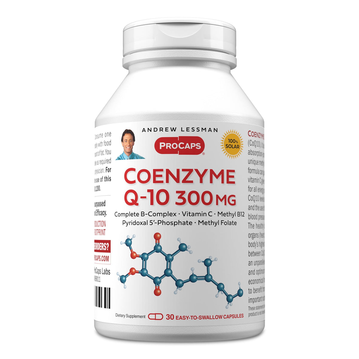 Coenzyme Q-10 300 mg ANDREW LESSMAN capsules front view