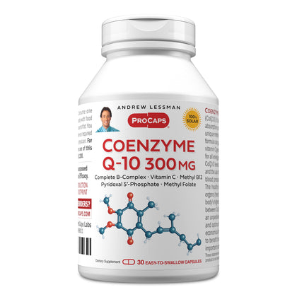 Coenzyme Q-10 300 mg ANDREW LESSMAN capsules front view