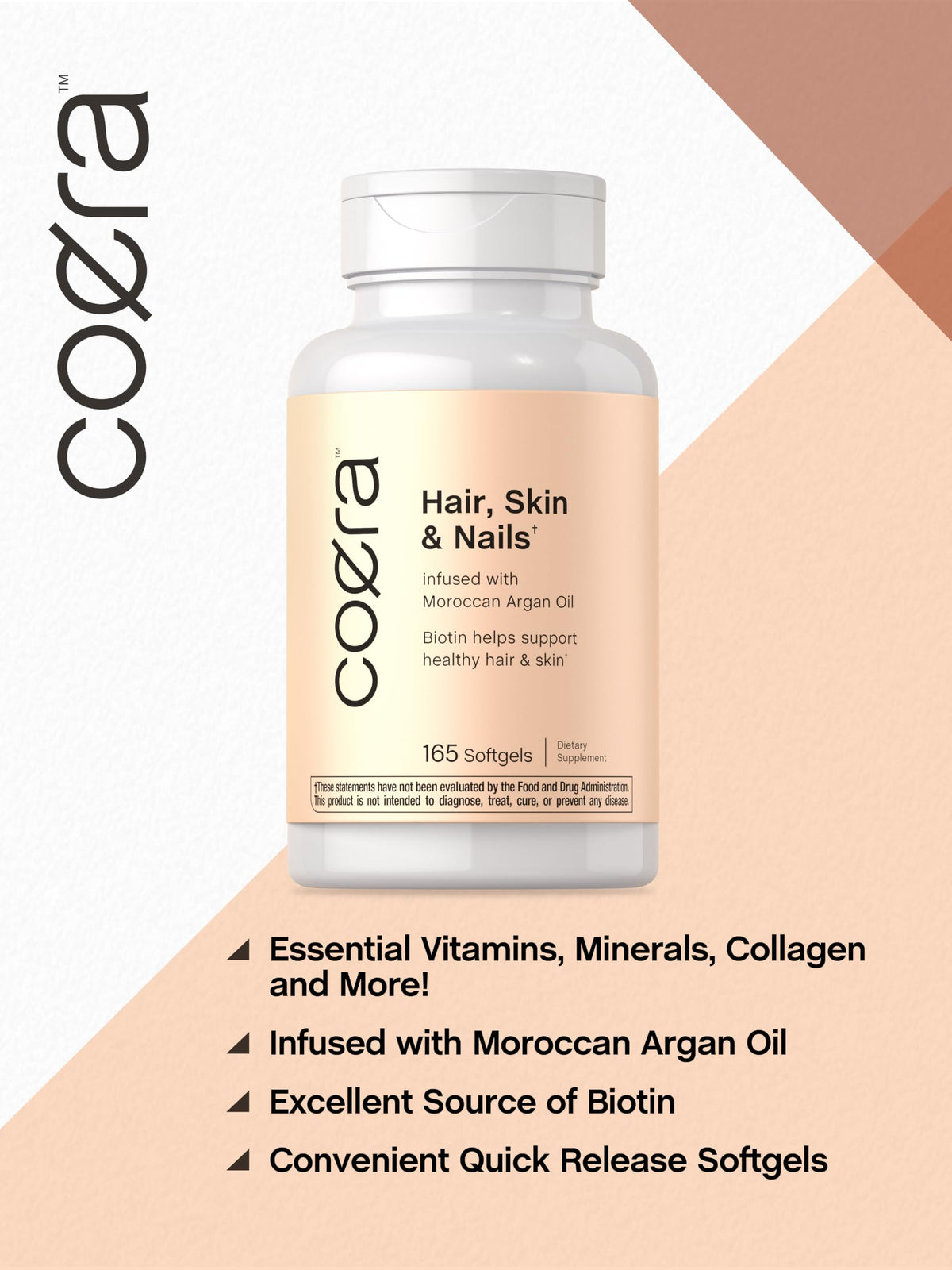 Coera Complément Alimentaire Cheveux, Peau & Ongles avec ingrédients naturels