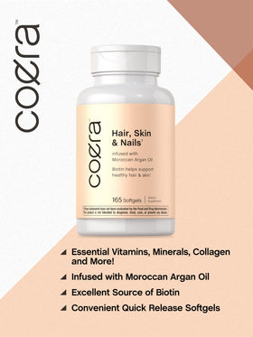 Coera Complément Alimentaire Cheveux, Peau & Ongles avec ingrédients naturels