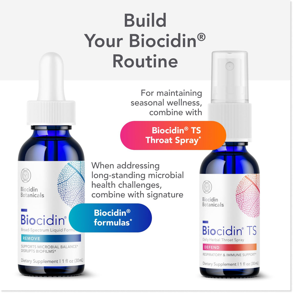 Coffret contenant Olivirex et autres produits Biocidin
