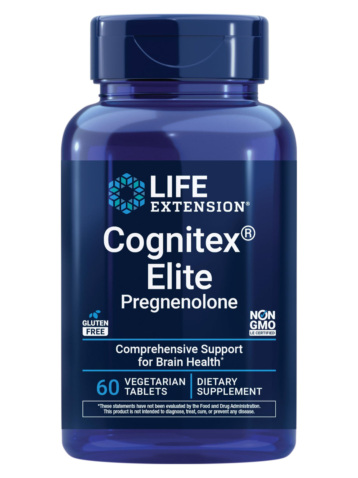 Cognitex® Elite Pregnenolone 60 comprimés, boîte vue de face