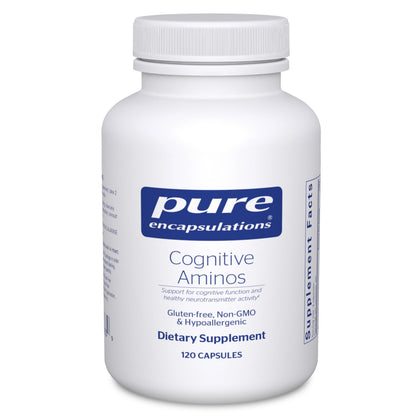 Cognitive Aminos Pure Encapsulations 120 capsules vue avant