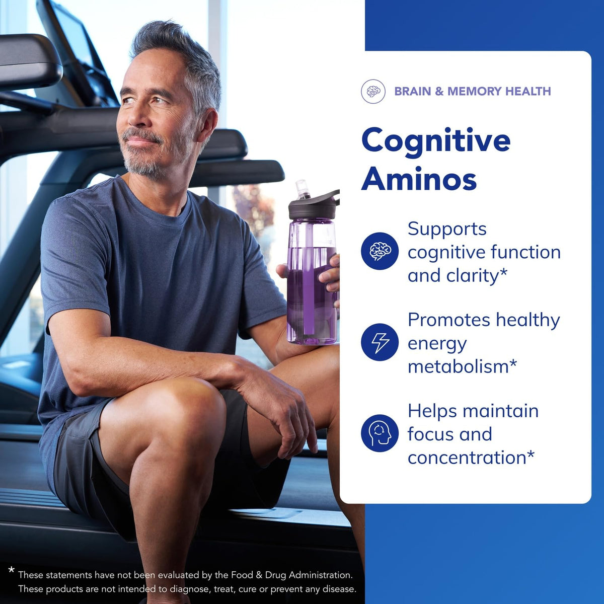 Cognitive Aminos Pure Encapsulations capsules sur table