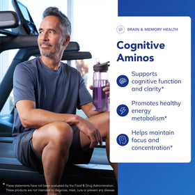 Cognitive Aminos Pure Encapsulations capsules sur table