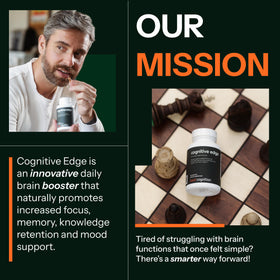 Cognitive Edge BEST COGNITION capsules avec un verre d'eau