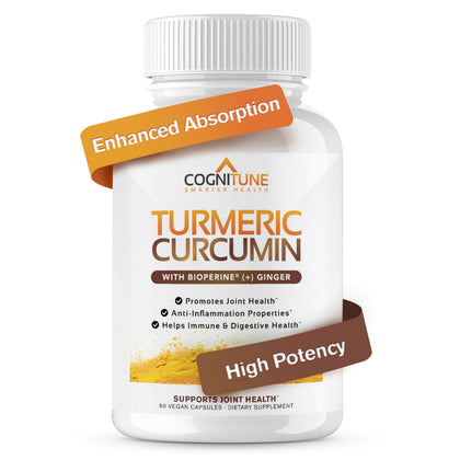 CogniTune capsules de Curcuma et Gingembre 60 ct vue de face