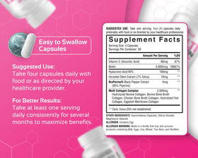 CogniTune Multi Collagen Peptides 120 capsules en main
