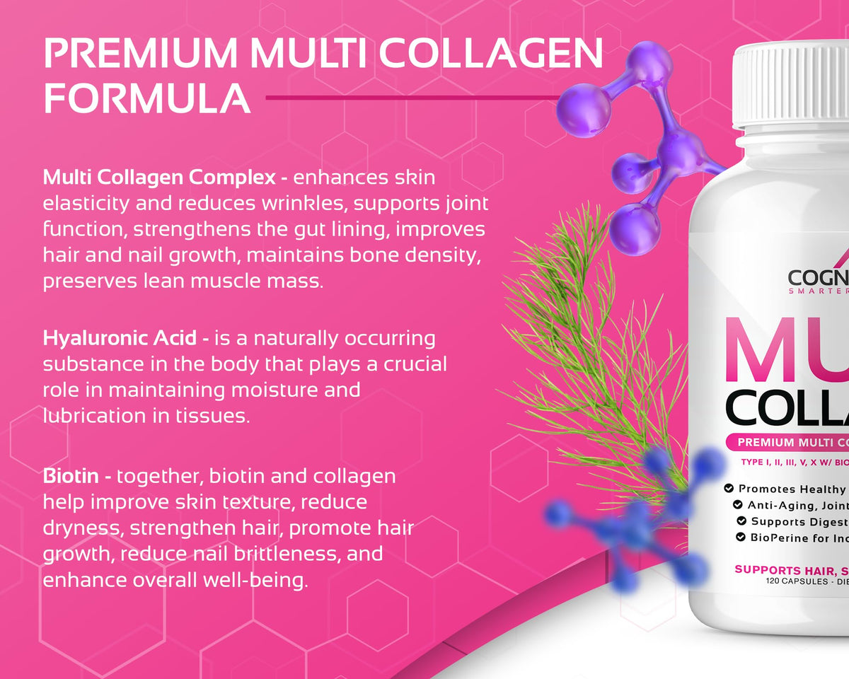 CogniTune Multi Collagen Peptides 120 Capsules lifestyle