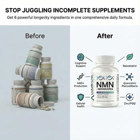 CogniTune NMN 1115mg complément alimentaire sur fond blanc