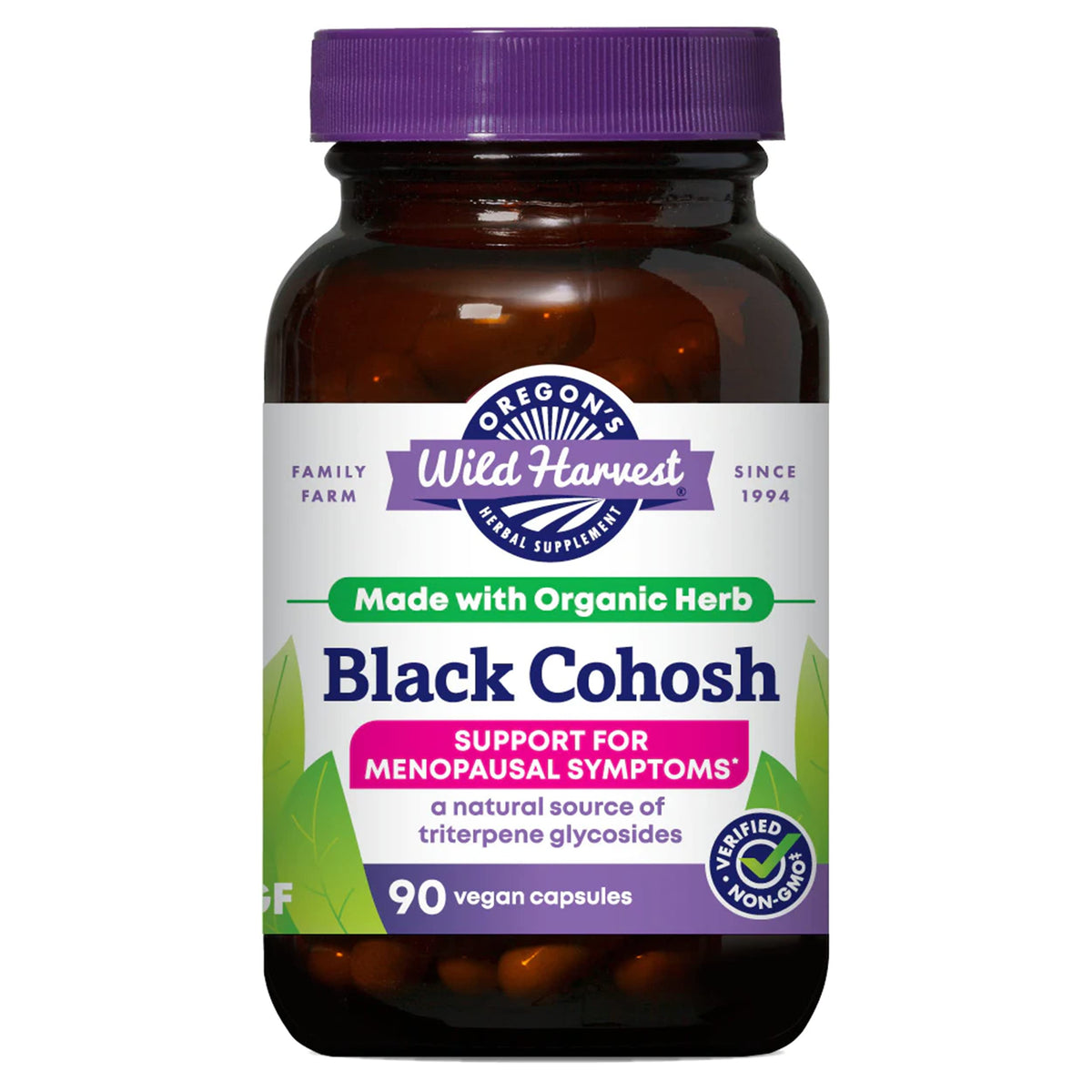 Cohosh Noir Bio Oregon's Wild Harvest, emballage avant