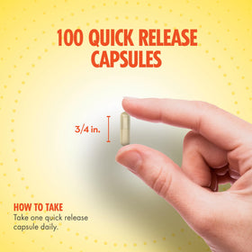 Cohosh Noir Sundance capsules sur une surface blanche