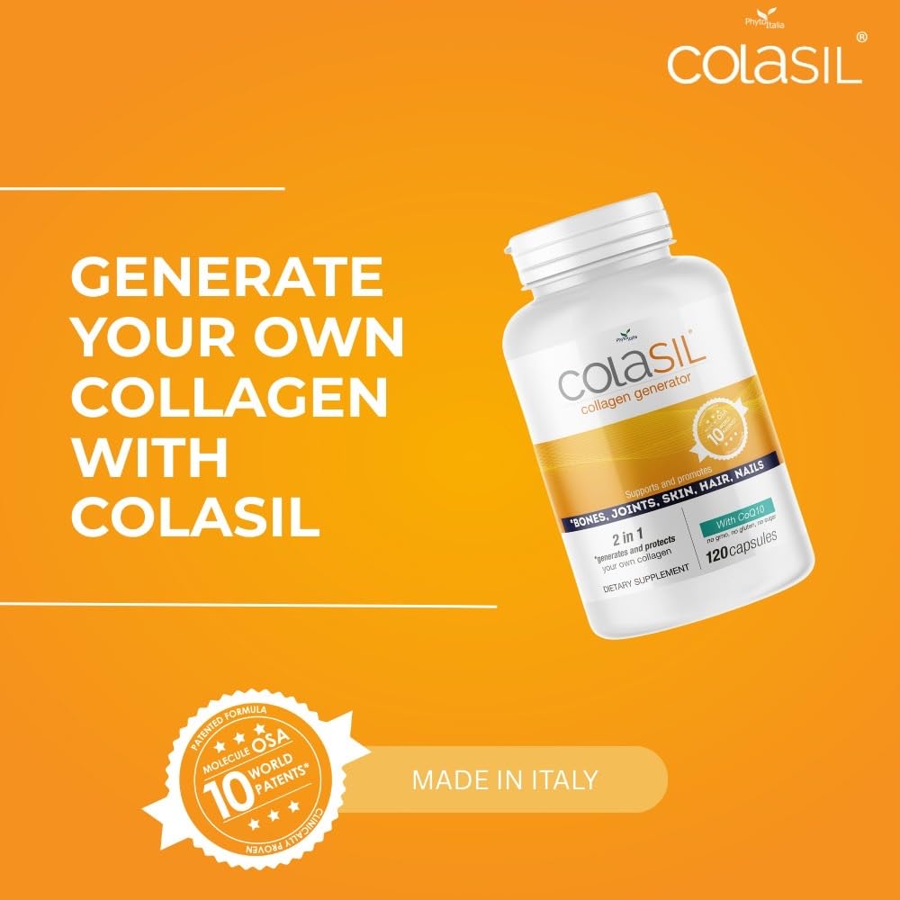 Colasil Capsules de Collagène sur une surface en bois