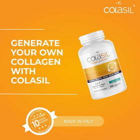 Colasil Capsules de Collagène sur une surface en bois
