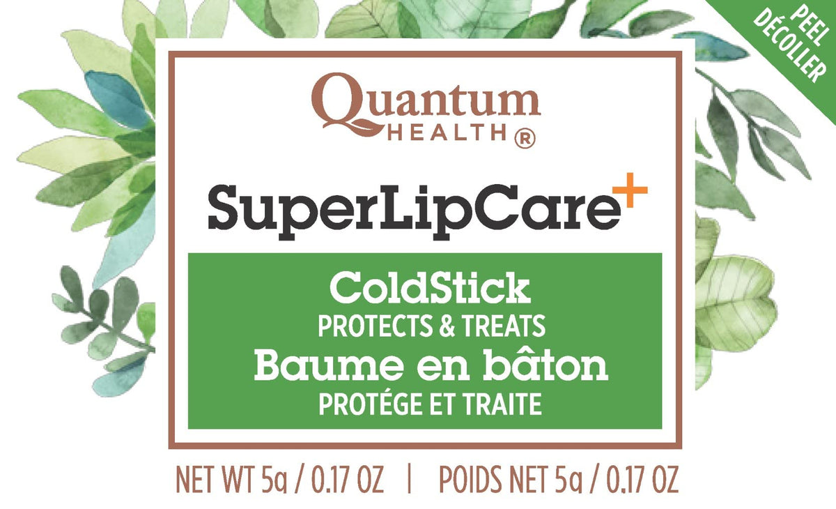Coldstick Super Lysine Plus de Quantum, vue arrière avec ingrédients