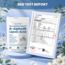 Colivigor R-Alpha Lipoic Acid 600mg, gélules molles dans une cuillère
