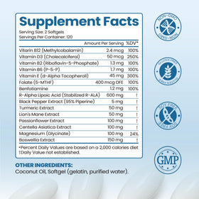 Colivigor R-Alpha Lipoic Acid 600mg, vue latérale du produit