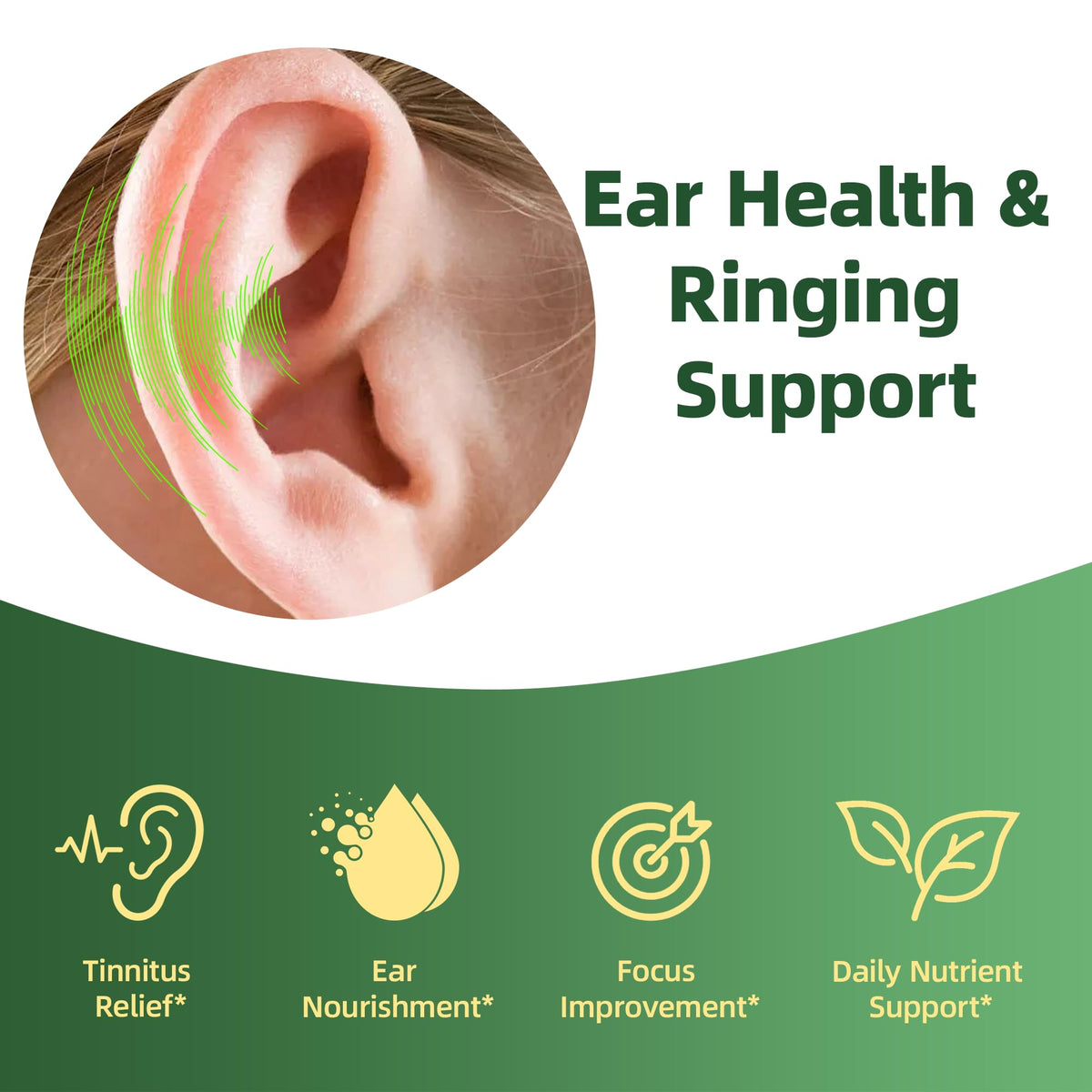Colivigor Tinnitus 120 capsules - flacon avec étiquette bien visible