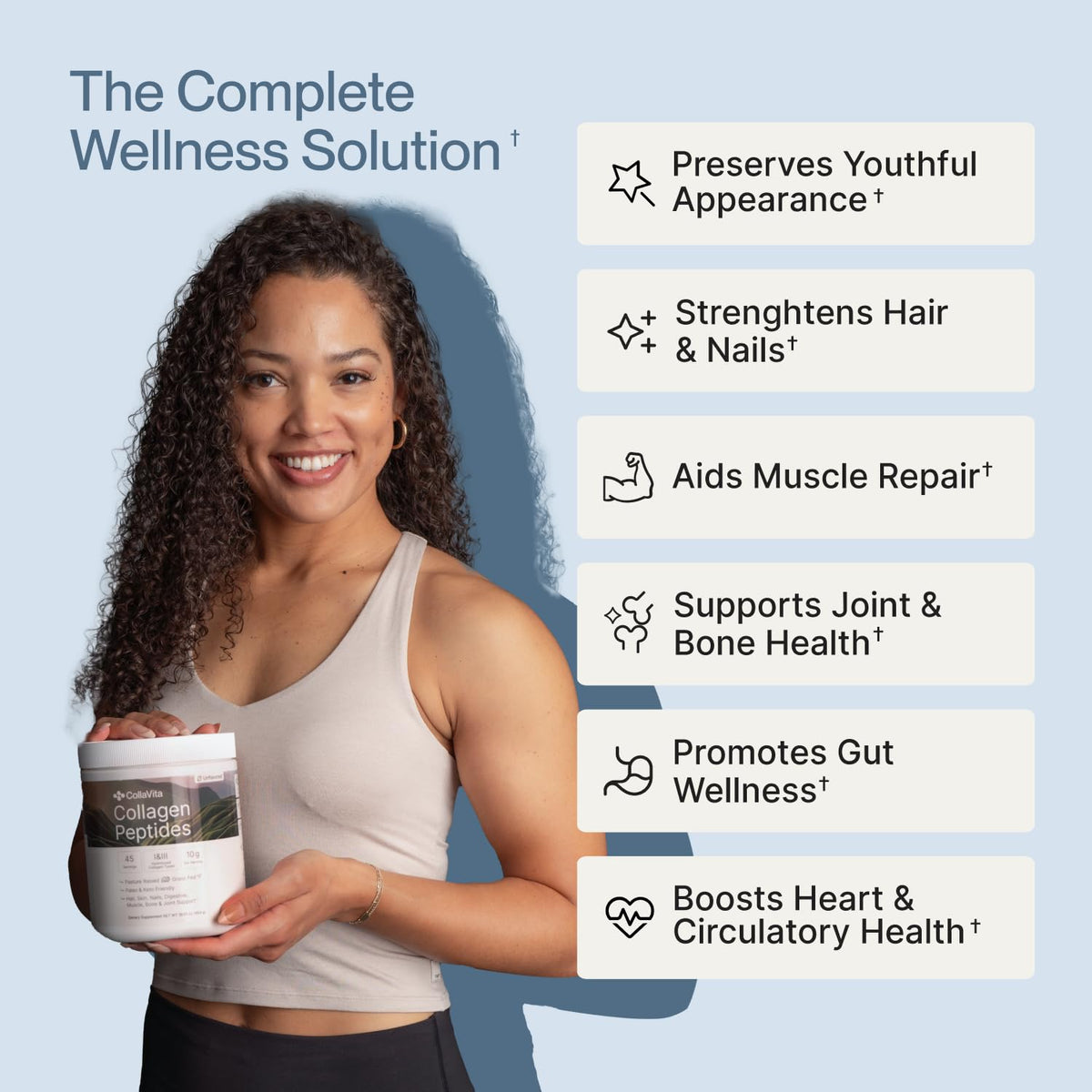 Colla Vita Poudre de Collagène Hydrolysé 390g dans un smoothie