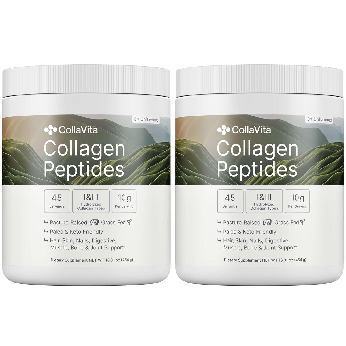 Colla Vita Poudre de Collagène Hydrolysé 450g sachet avant