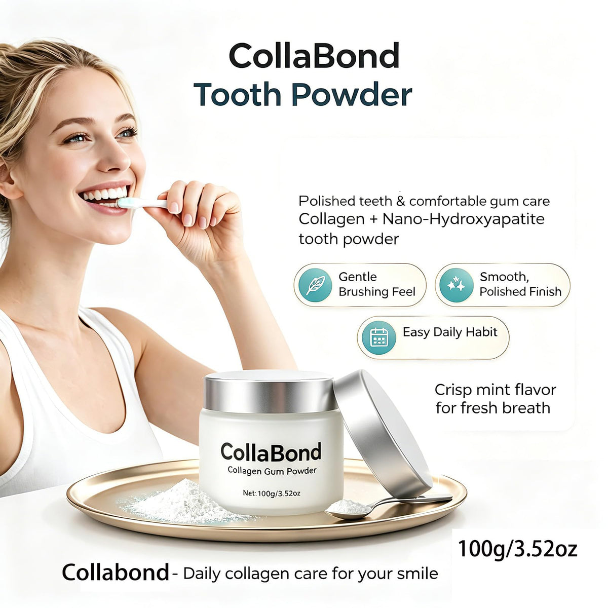 COLLABOND Poudre au Collagène 240g - vue arrière de l'emballage